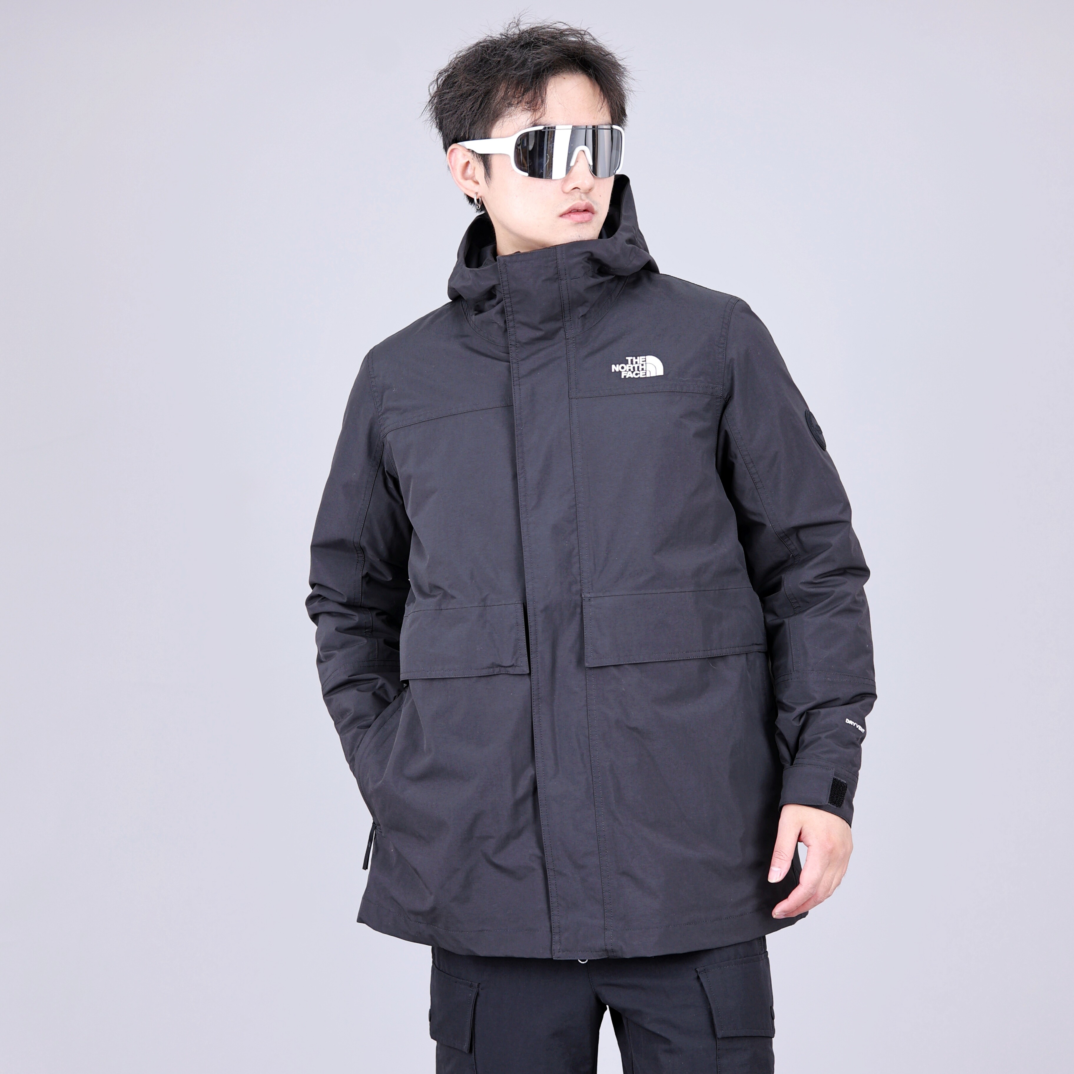 TheNorthFace北面中长款羽绒三合一男秋冬户外防水保暖冲锋衣89Z2