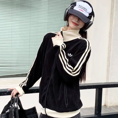 阿迪三叶草外套新款男女休闲夹克