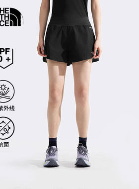 TheNorthFace北面户外女休闲运动防晒抑臭跑步训练健身短裤8DFP