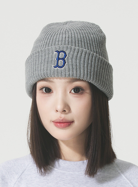 MLB毛线帽情侣25秋冬新款刺绣运动男女保暖针织帽冷帽3ABNM0756