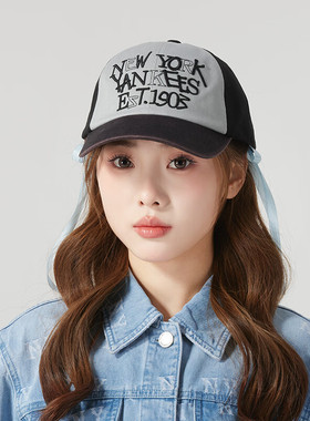 MLB运动帽男女同款帽学院风潮流鸭舌帽遮阳帽休闲棒球帽3ACPV125N