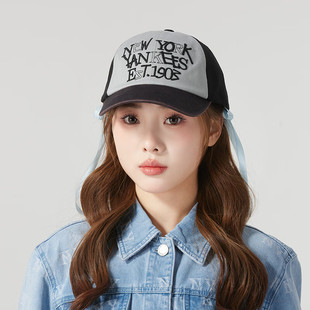 MLB运动帽男女同款 帽学院风潮流鸭舌帽遮阳帽休闲棒球帽3ACPV125N