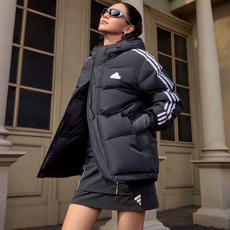 Adidas阿迪达斯羽绒服男女款情侣25冬季新款保暖运动外套JW6732