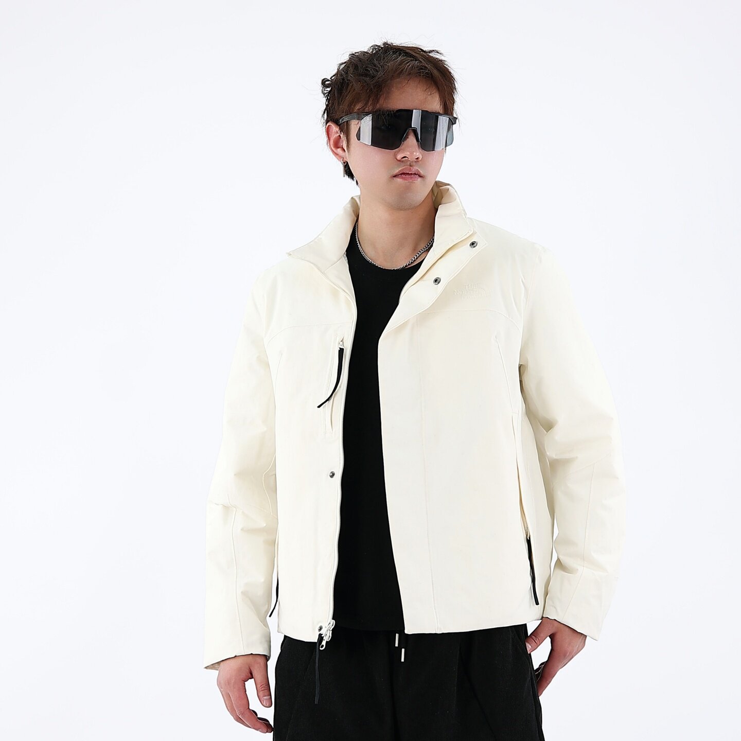 北面男户外防水保暖立领夹棉棉服