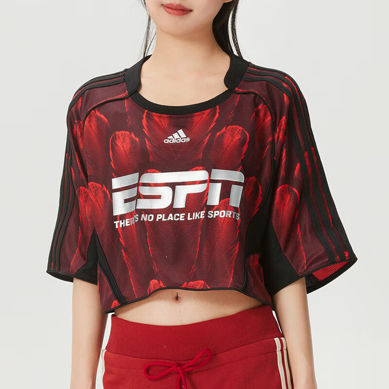 adidas阿迪达斯女26夏季新款短袖三叶草运动休闲服透气T恤 KD0502