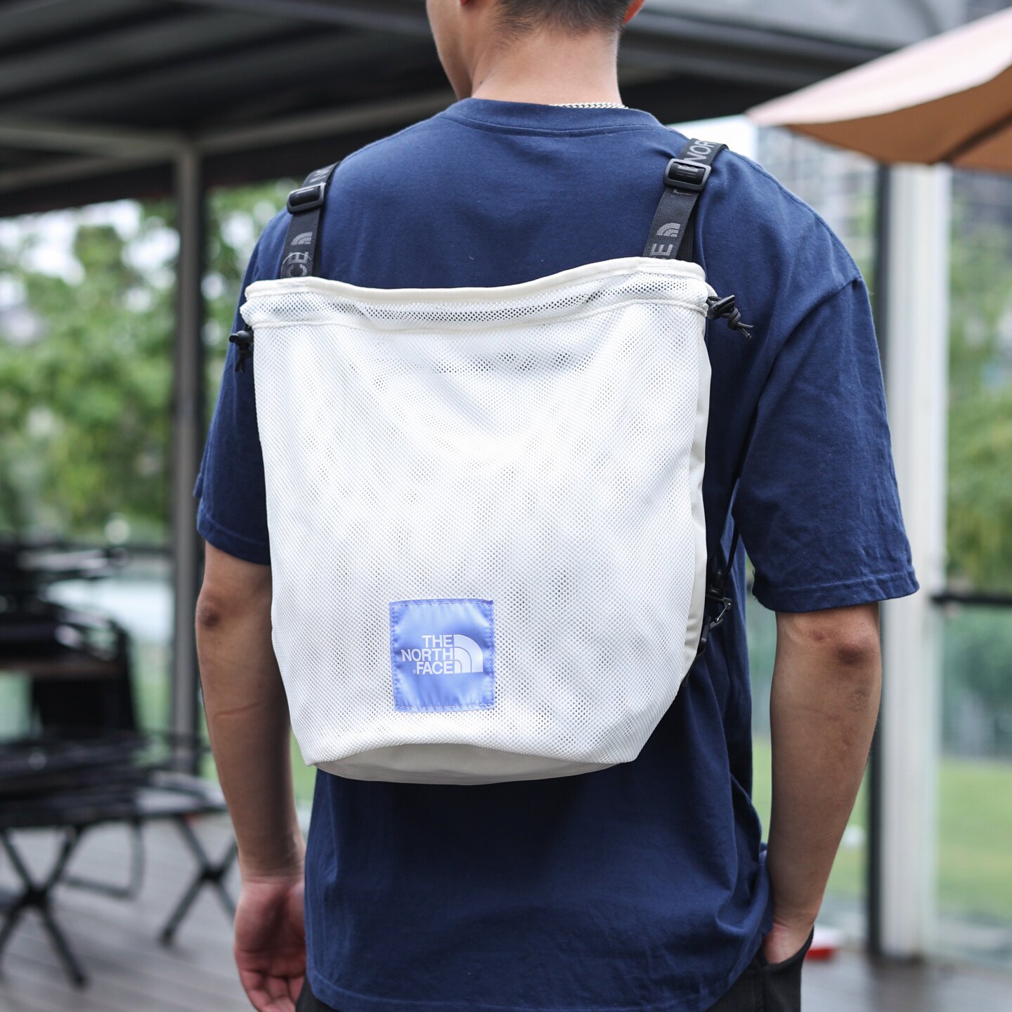 TheNorthFace北面双肩包男女26春夏新款户外网面束口袋斜挎包8HNW