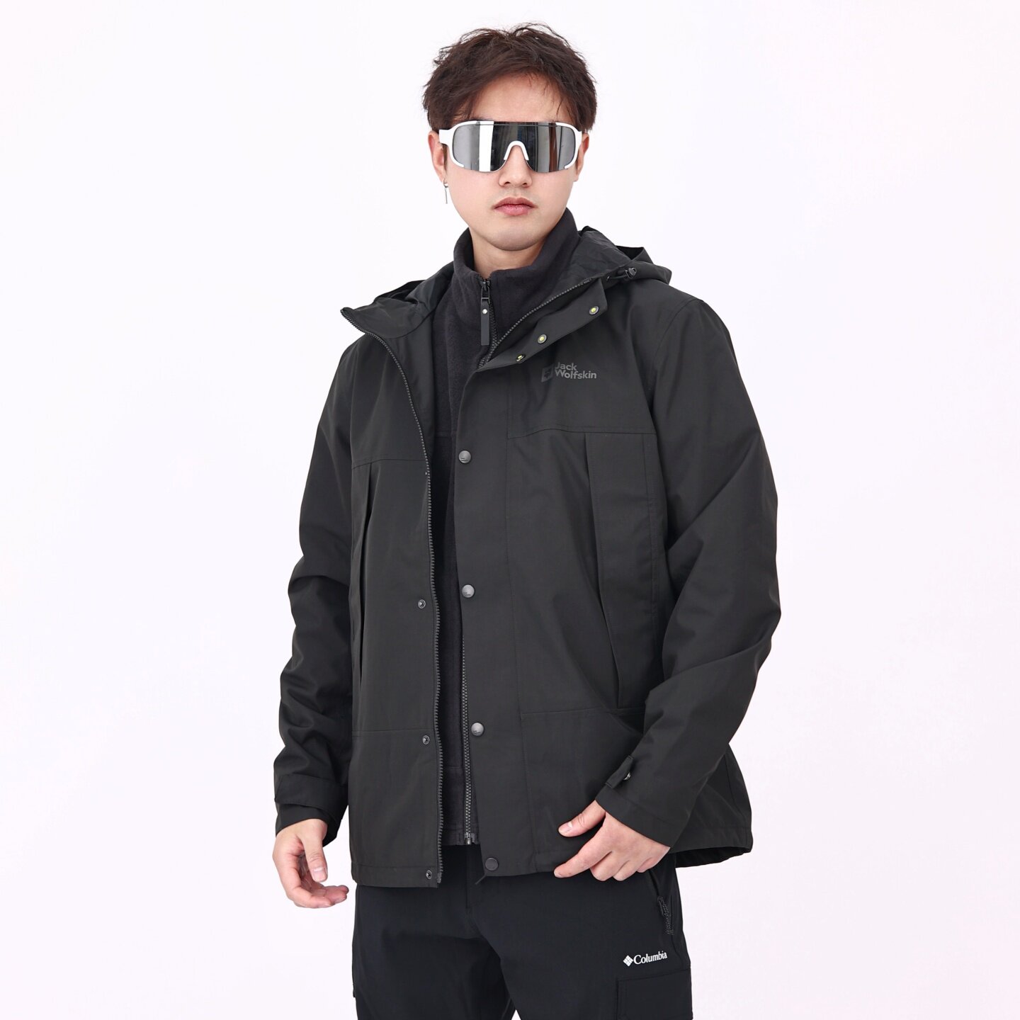 JackWolfskin狼爪三合一男户外EISWALD抓绒内胆冲锋衣外套5123251