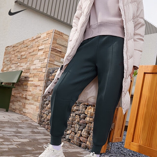 针织拉链口袋卫裤 FLEECE百搭时尚 FB8331 TECH NIKE耐克女中腰长裤