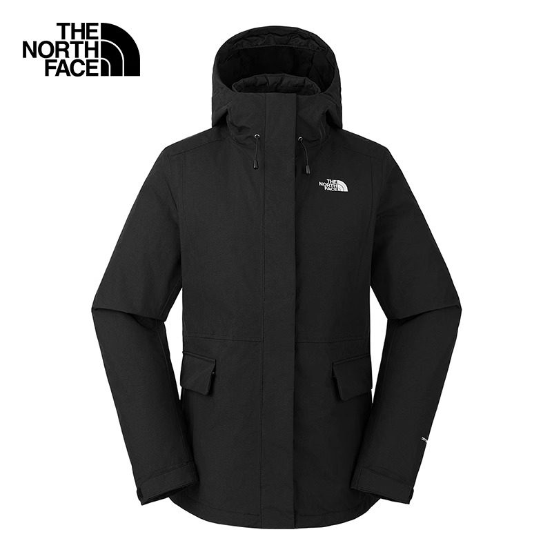 TheNorthFace北面秋冬户外女士防水保暖棉服内胆三合一冲锋衣8DNG