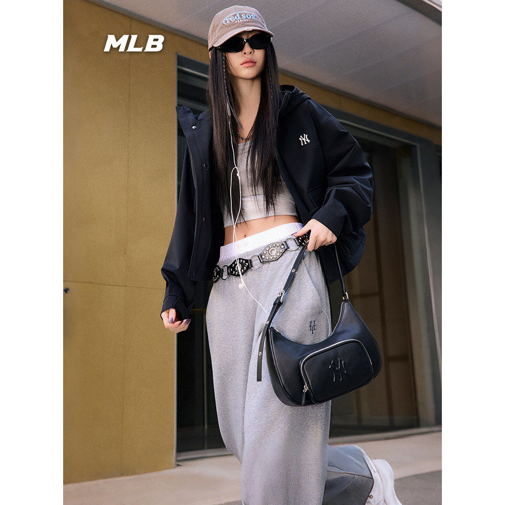 26春夏新款MLB单肩包男女款复古时尚潮流可调节腋下包3ABQV026N