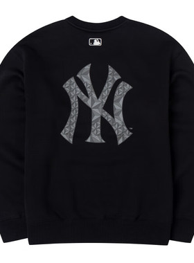 MLB卫衣男女25秋冬NY大标情侣百搭舒适透气运动圆领卫衣3AMTM0946