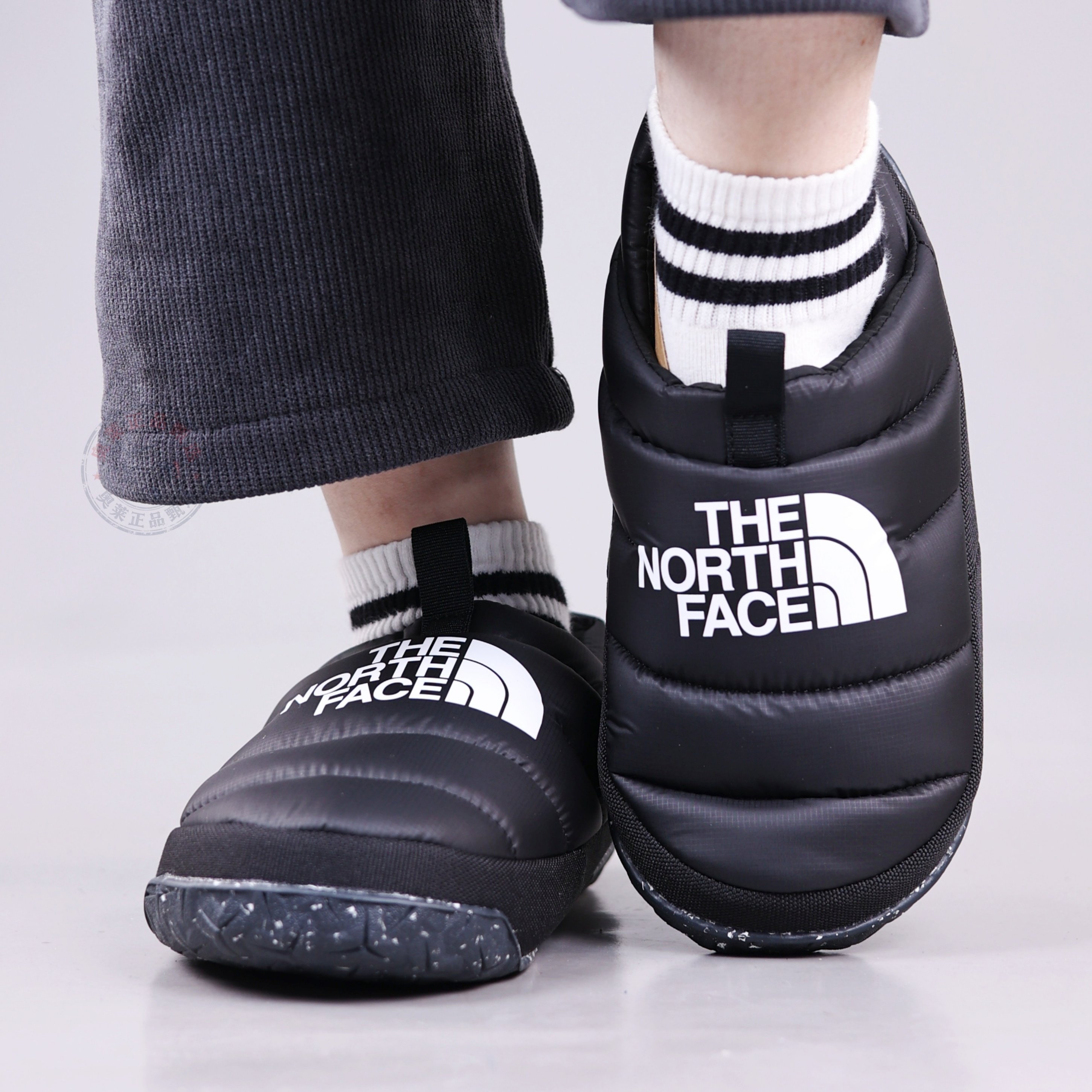 26马年新款TheNorthFace北面一脚蹬面包鞋女保暖防滑营地鞋5G2B