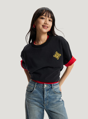 26马年新款adidas阿迪达斯三叶草男女运动透气短袖 KT0713/KT0714