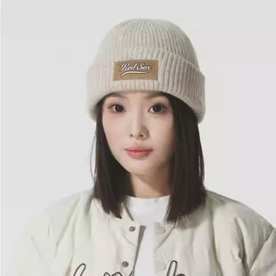 2025秋冬新款 百搭保暖套头字母毛线帽3ABNBM656 MLB帽子男女同款