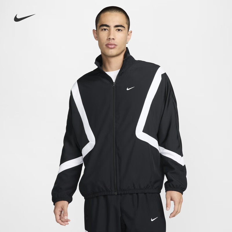 NIKE耐克篮球夹克男子复古时尚宽松舒适梭织运动休闲外套FZ0249