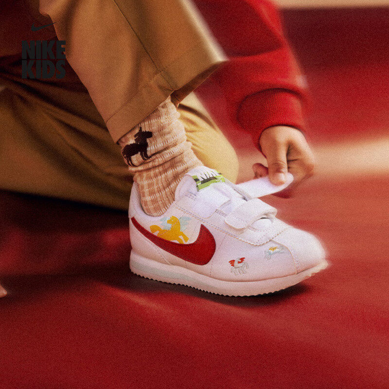 马年限定NIKE耐克脱缰系列幼童CORTEZ魔术贴轻便运动休闲鞋IQ7669,运动鞋new,运动休闲鞋,淘宝优惠券,粉丝福利购,淘宝优惠卷