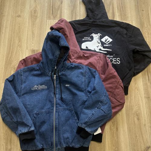 美式复古棉服重磅连帽冬季宽松