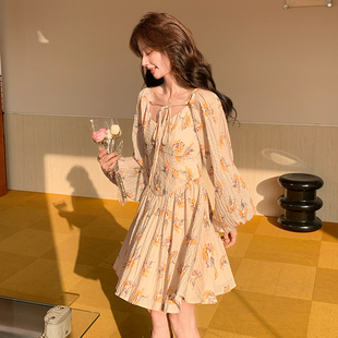 收腰连衣裙 碎花肌理感法式 春款 K208 2506 P145 2C122 首发新款