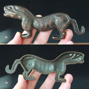 仿古代兵符虎符伏虎形军令牌复古杜虎符手玩件装饰中式商务礼品