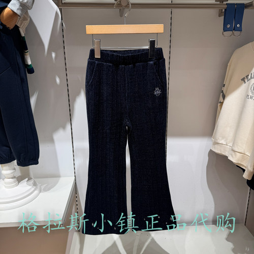 Polowalk童装冬款女童微喇休闲裤