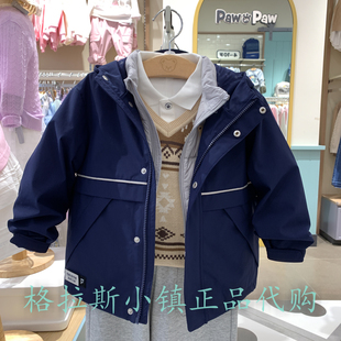 pawinpaw童装专柜正品25秋冬男童三防两件套羽绒服套装PCJDF4931E