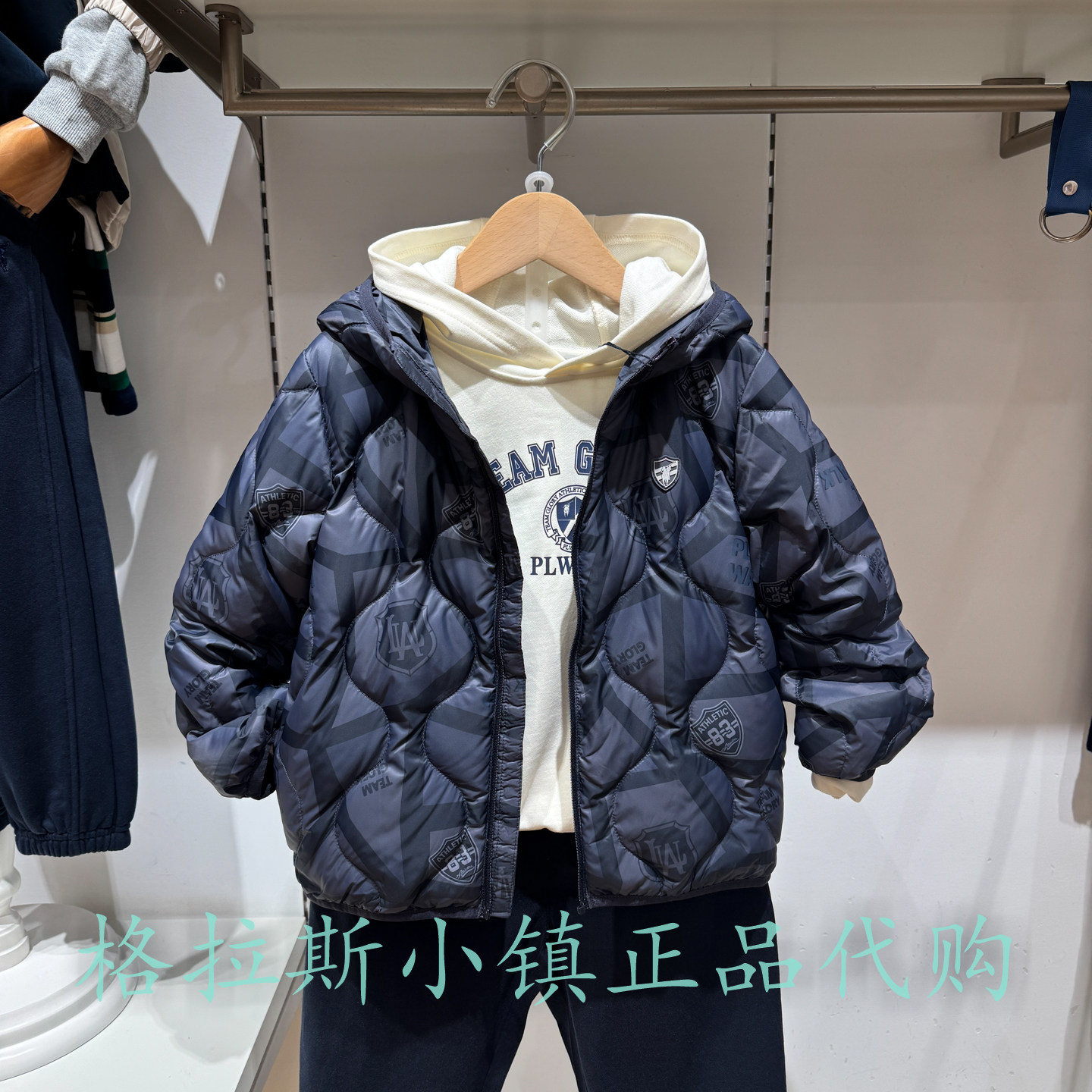 Polowalk童装冬男童连帽羽绒服