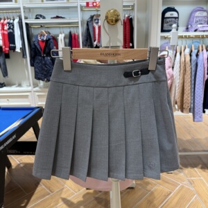 Elandkids衣恋童装专柜正品25春款女童学院风百褶半裙EKWHF1124K
