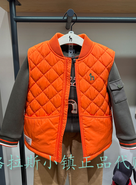 特价hazzys哈吉斯童装国内代购冬款男童休闲棉服马甲HUF12EP11MOR