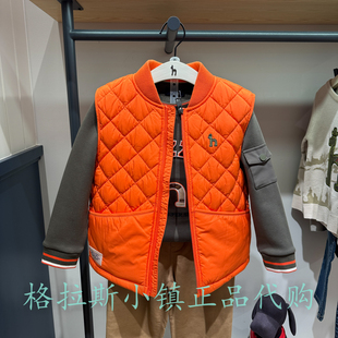 特价hazzys哈吉斯童装国内代购冬款男童休闲棉服马甲HUF12EP11MOR
