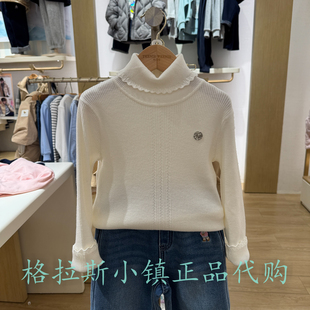 TeenieWeenie童装专柜正品25冬款女童高领打底衫毛衣TKKW254T51A