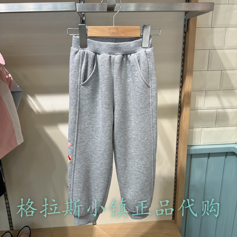 PawinPaw童装正品春女童加绒卫裤