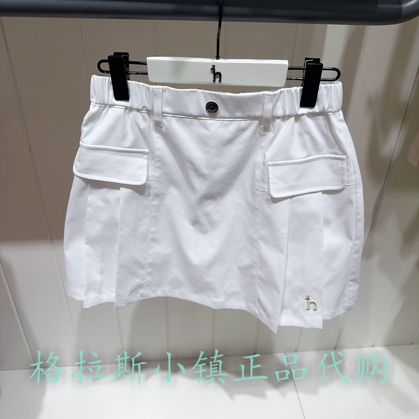 哈吉斯童装夏款女童休闲百褶裙裤