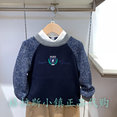 walk KIDS童装 专柜正品 Polo 25冬款 男童休闲圆领毛衣A4RW532C0671