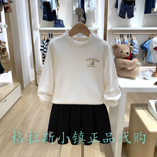 TeenieWeenie童装专柜正品25秋冬男女童圆领羊毛毛衣TKKW254991K