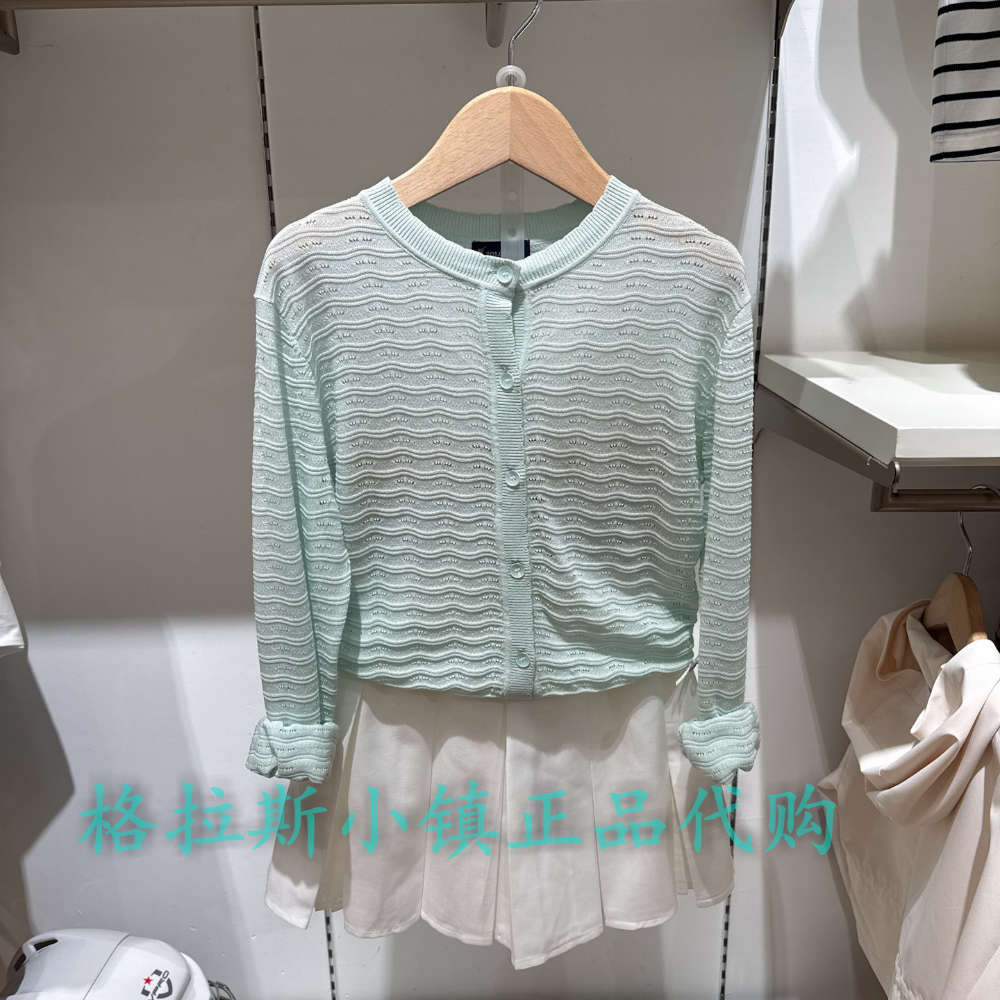 Polowalk童装正品夏女童针织开衫