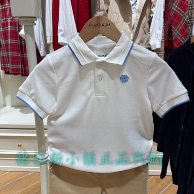 衣恋童装正品夏男童凉感翻领T恤