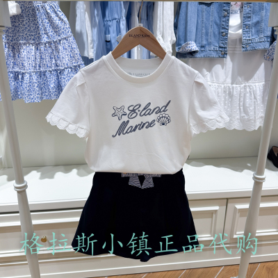 衣恋童装正品夏女童圆领短袖T恤