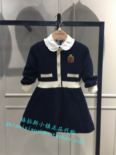 Elandkids衣恋童装 女童针织长袖 23秋新款 专柜正品 连衣裙OKD8921K