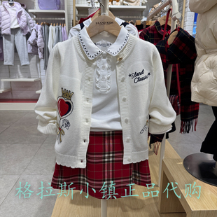 马年新款Elandkids衣恋童装专柜正品26春女童针织开衫EKCKG1121K