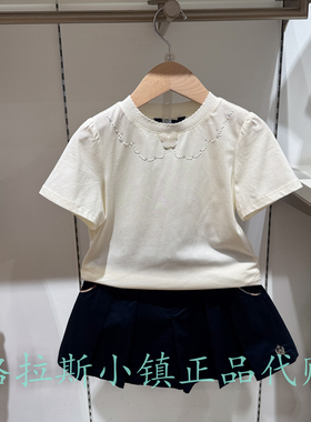 Polo walk KIDS童装专柜正品26夏款女童休闲短袖T恤CH1W625F0022