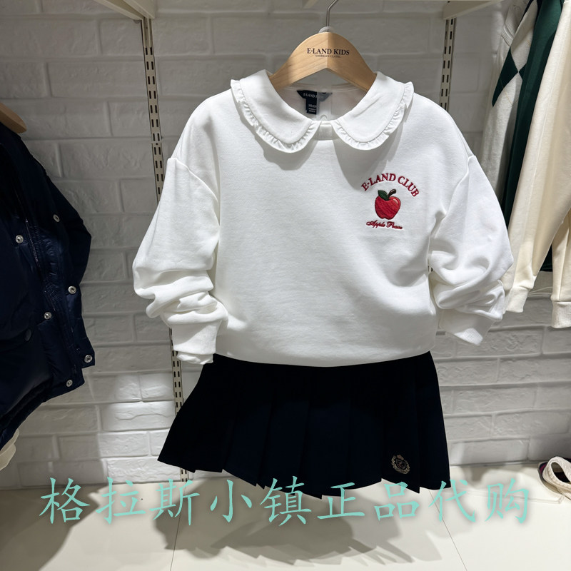 衣恋童装正品春女童圆领休闲卫衣