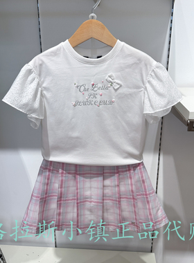 Polo walk KIDS童装专柜正品26夏款女童甜美短袖T恤B61W625F0481