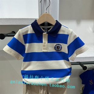 KIDS童装 Polo BWTW422F0231 walk 24年夏新款 男童POLO衫 专柜正品