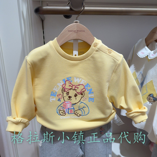 TeenieWeenie婴童专柜正品25春新款女宝圆领卡通卫衣T0MW251257A