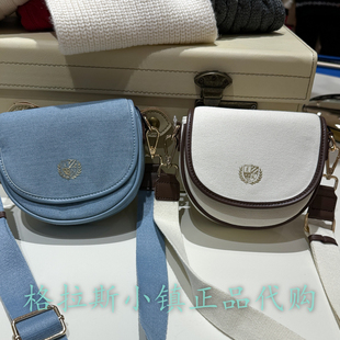 Elandkids衣恋童装专柜正品25春女童学院风休闲斜挎包EKAKFS121B