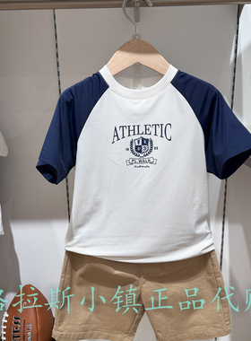 Polo walk KIDS童装专柜正品26夏款男童圆领短袖T恤BQNW622F1593