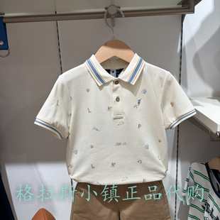 Polo walk KIDS童装专柜正品26夏款男童翻领短袖T恤CH1W622F0421