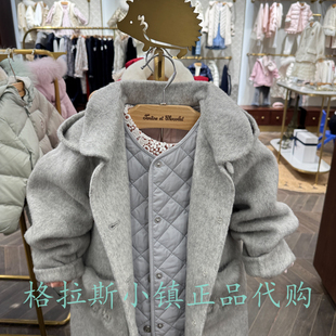 chocolat巧克力童装正品25年冬新款女宝羊毛大衣两件套CIJWF4T41K