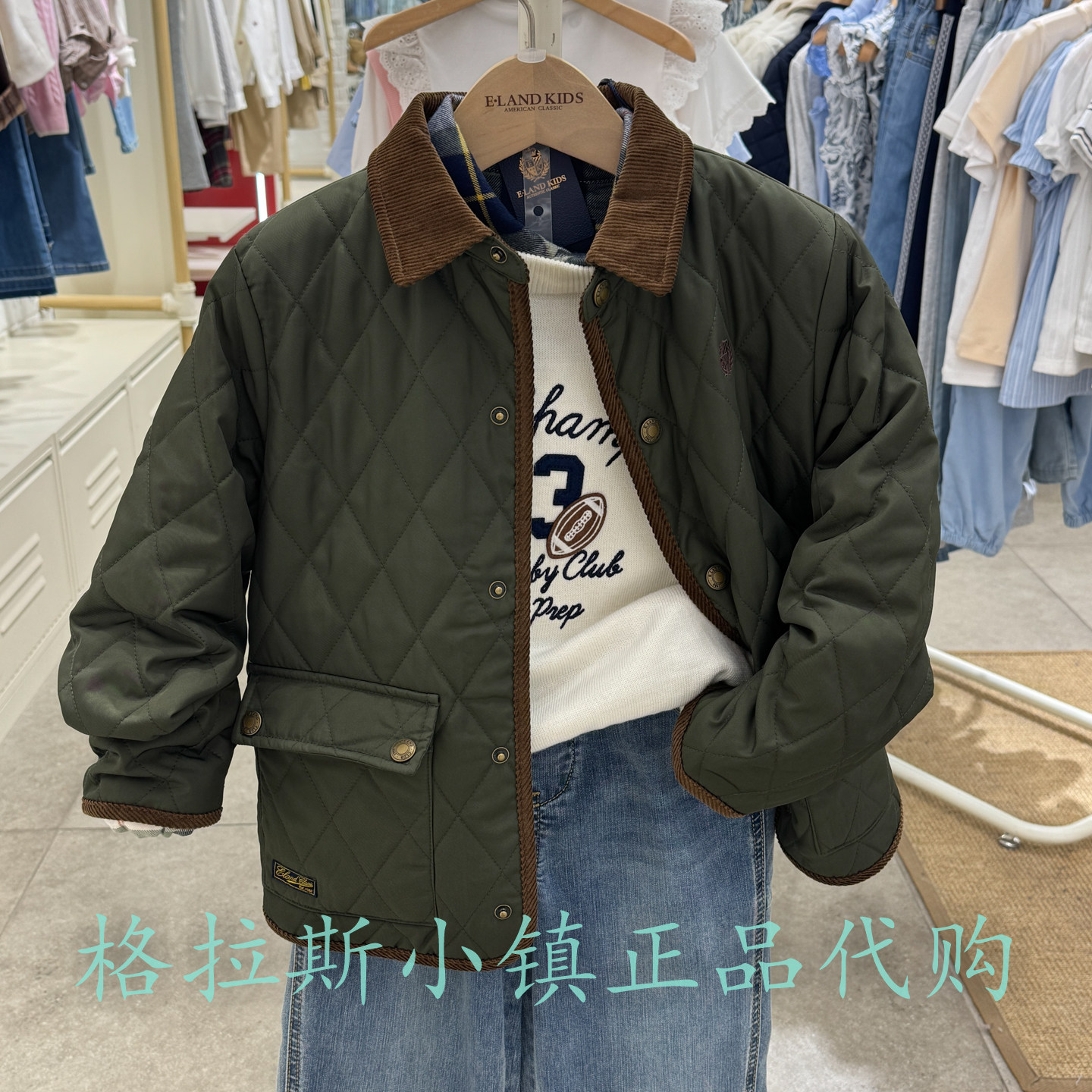 衣恋童装正品冬男童三防棉服外套