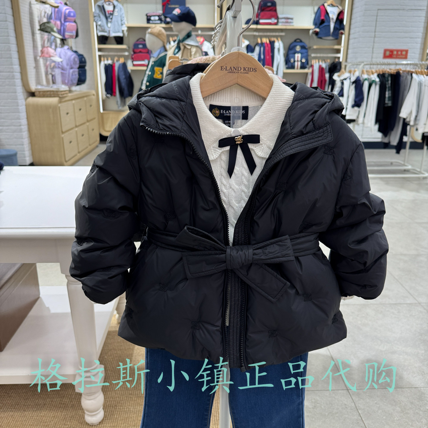 衣恋童装正品冬女童羽绒服外套